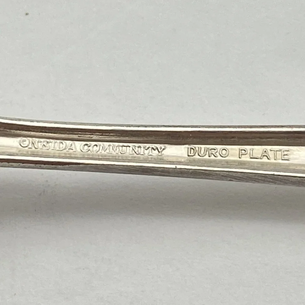 Vintage 1922 Oneida Community Beverly Teaspoons Set Of 12 Silverplate‎ Art Deco
